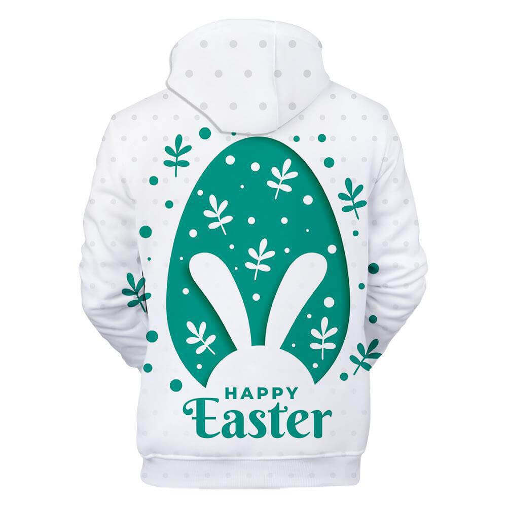 Easter Hoodie Bunny Funny Hooded Sweatshirt for Kids Adult Family Matching Easter Pullover Tops