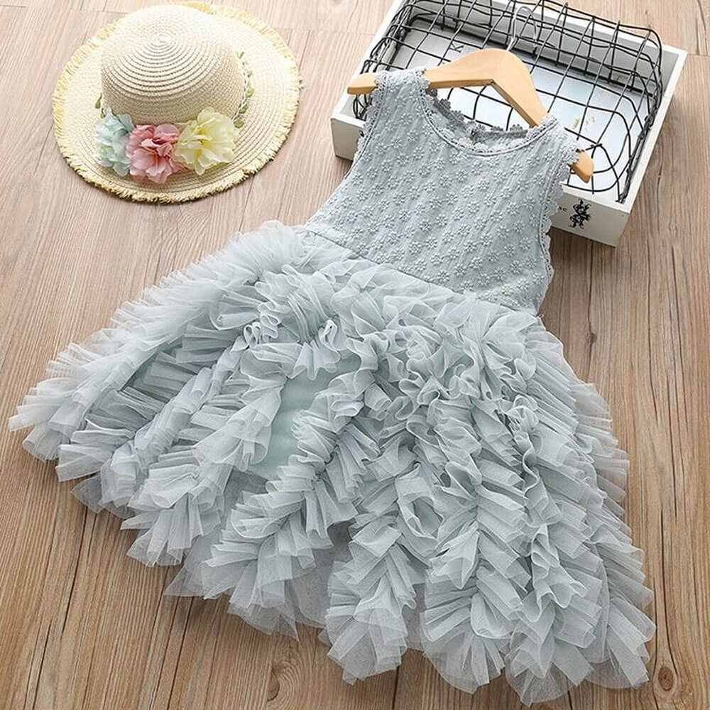 Toddler Girls Short Sleeve Dresses Kids Floral Printed Princess Dress  Clothes | eBay