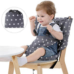 Portable Harness Seat High Chair Adjustable Straps Safety Seat Sack for Toddler Feeding