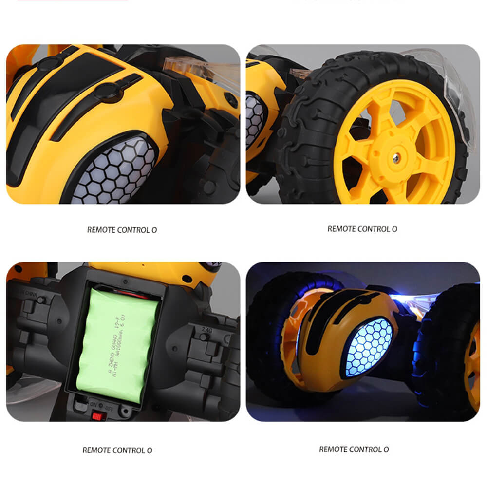 1:14 High Speed RC Car Lighting Remote Control Bumblebee Stunt Race Car