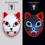 Tanjiro Sabito Mokomo Demon LED Mask Fashion Cosplay Mask Halloween Party Props