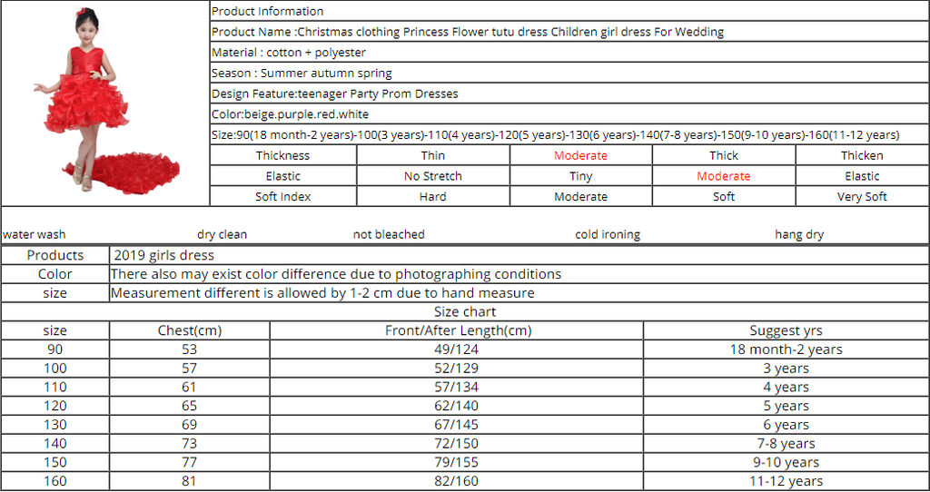 Little Girl Pageant Dresses Fancy Wedding Party Prom Dresses