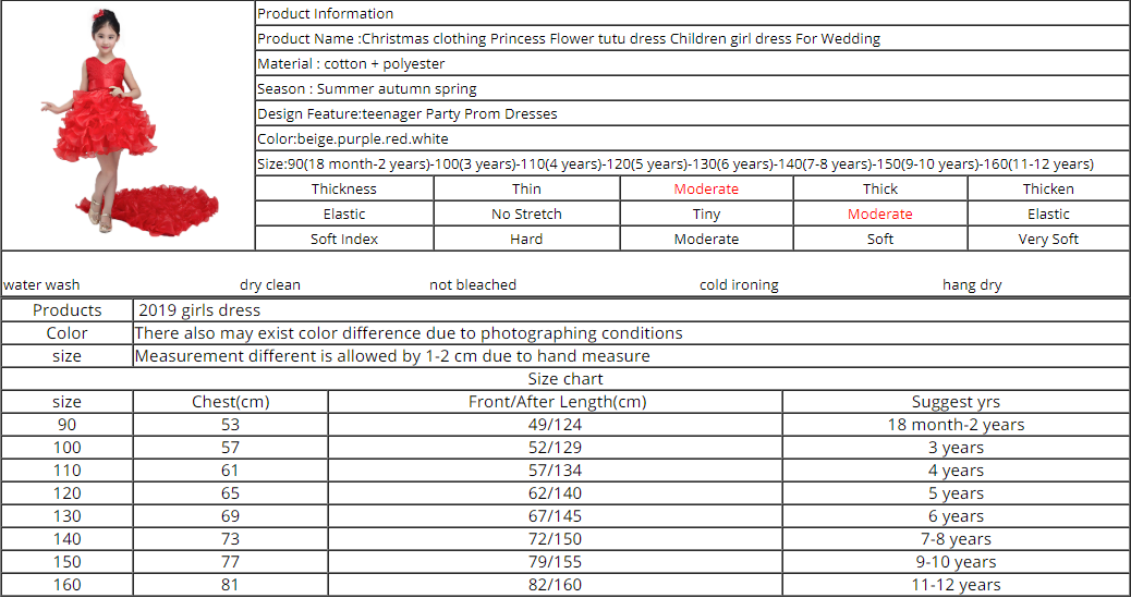 Little Girl Pageant Dresses Fancy Wedding Party Prom Dresses