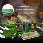 14-in-1 Kids Dinosaur Toys With Light Music Sound A Big Dinosaur Truck and 3 Dino Cars 3 Dinos