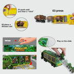 14-in-1 Kids Dinosaur Toys With Light Music Sound A Big Dinosaur Truck and 3 Dino Cars 3 Dinos