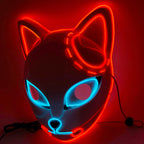 Tanjiro Sabito Mokomo Demon LED Mask Fashion Cosplay Mask Halloween Party Props