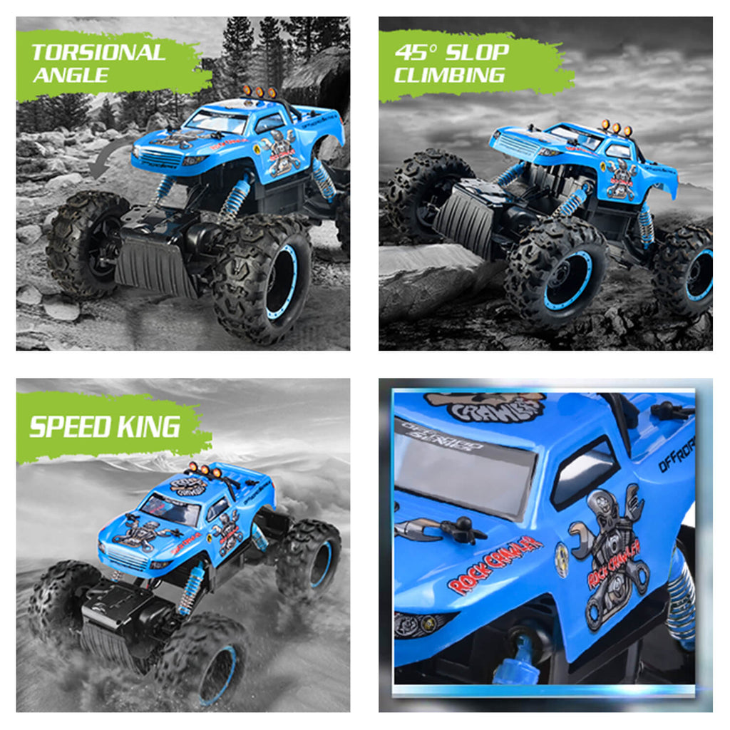 1/12 RC Monster Truck 4WD Remote Control Truck Off Road Rock Crawlers All Terrain Climbing Car