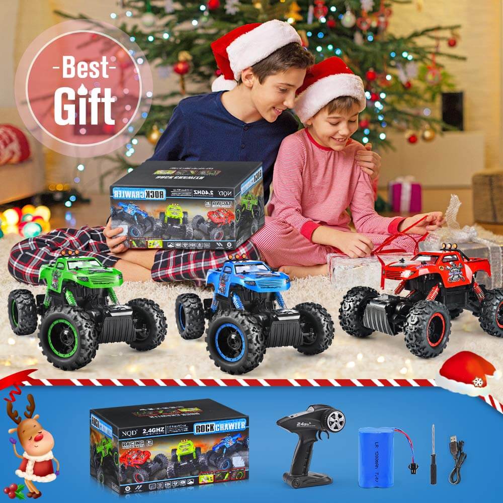 1/12 RC Monster Truck 4WD Remote Control Truck Off Road Rock Crawlers All Terrain Climbing Car