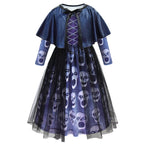Girls Halloween Party Dress With Shawl Skull Printed Fancy Dress Up  Costume Kids Cosplay Princess Frocks