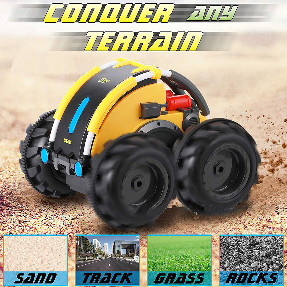 4WD Double Sided 360° Flip and Spin Stunt Amphibious Remote Control Racing Drift Car