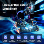 2in1 RC Drone Flying Cars Remote Control Quadcopter Stunt Land-Air Car with Speed Adjustment