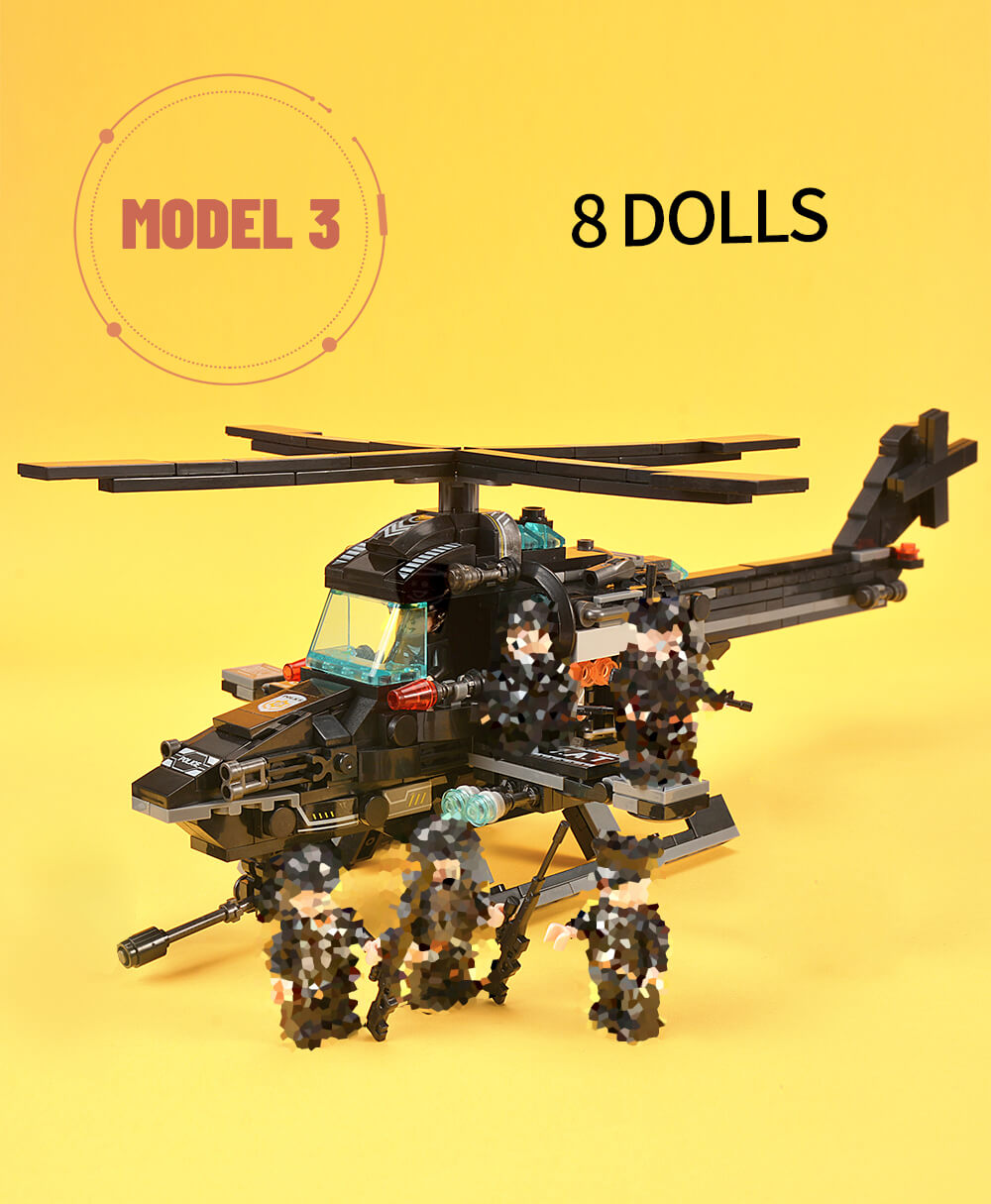 820PCS Building Blocks Robot City Police Toys Blocks Boys Vehicle Aircraft Educational Truck Blocks Compatible Model Bricks