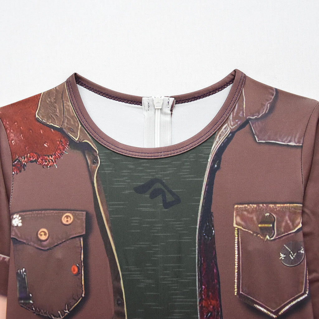 Kids Zombies Costume Zed Cosplay Jumpsuit Boys Fashion Halloween Outfit