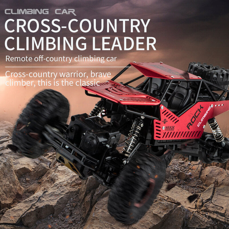 Kids 2 in 1 Off-Road Climbing Truck 4WD All Terrains RC Monster Trucks Crawler 2.4GHz Electric Toys