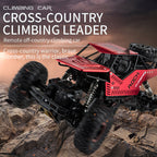 Kids 2 in 1 Off-Road Climbing Truck 4WD All Terrains RC Monster Trucks Crawler 2.4GHz Electric Toys