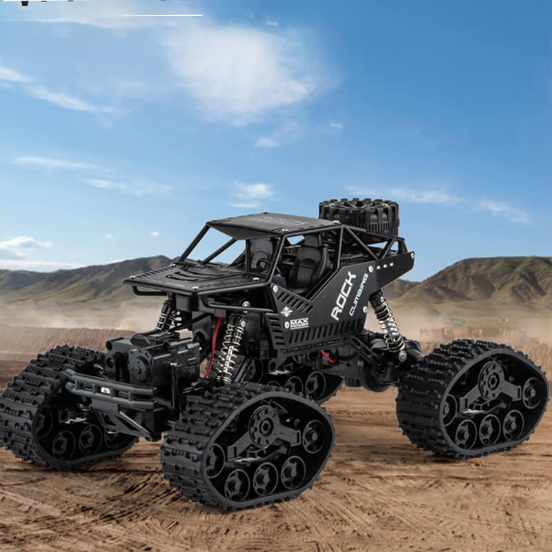 Kids 2 in 1 Off-Road Climbing Truck 4WD All Terrains RC Monster Trucks Crawler 2.4GHz Electric Toys