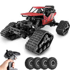 Kids 2 in 1 Off-Road Climbing Truck 4WD All Terrains RC Monster Trucks Crawler 2.4GHz Electric Toys