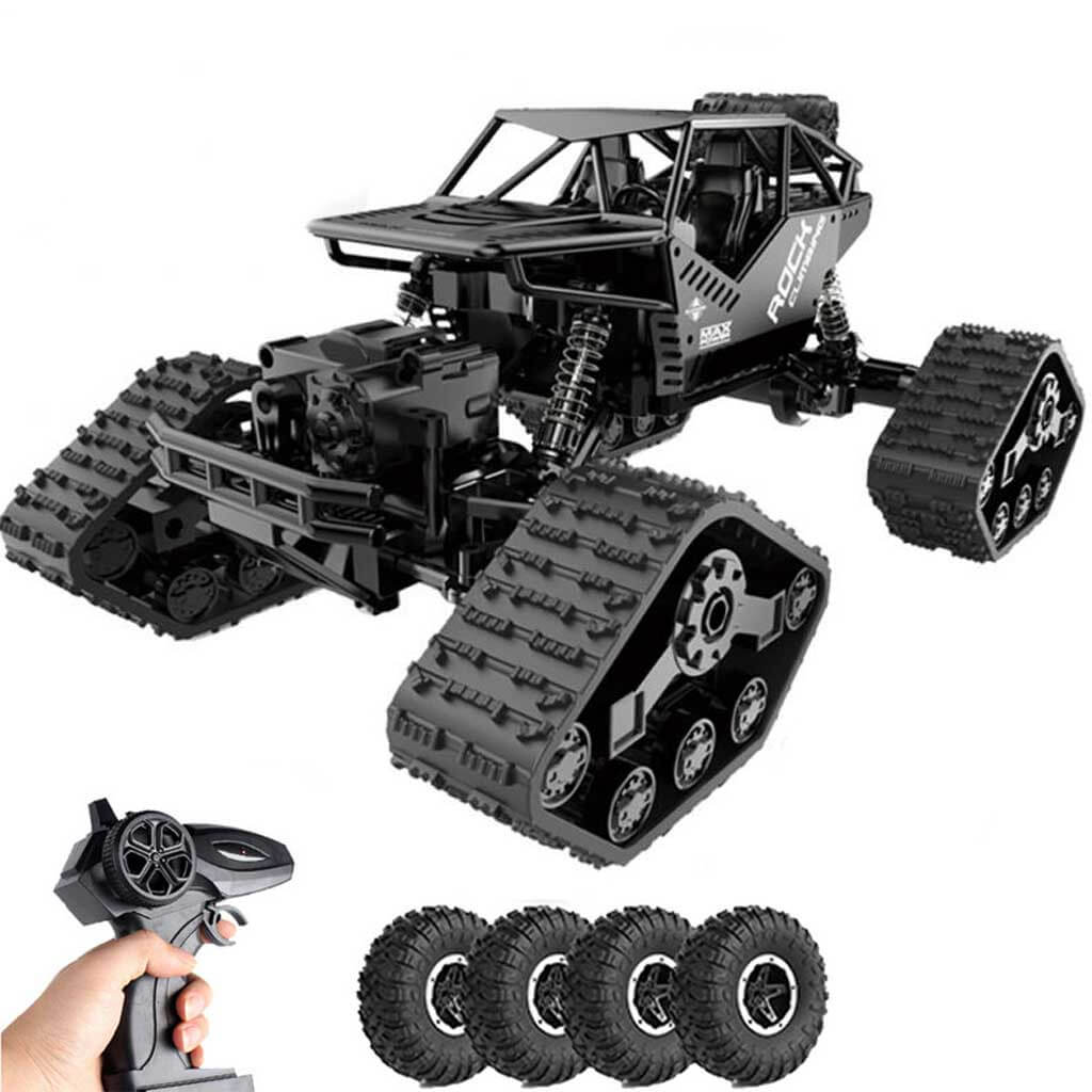 Kids 2 in 1 Off-Road Climbing Truck 4WD All Terrains RC Monster Trucks Crawler 2.4GHz Electric Toys