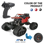 Kids 2 in 1 Off-Road Climbing Truck 4WD All Terrains RC Monster Trucks Crawler 2.4GHz Electric Toys