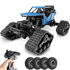 Kids 2 in 1 Off-Road Climbing Truck 4WD All Terrains RC Monster Trucks Crawler 2.4GHz Electric Toys