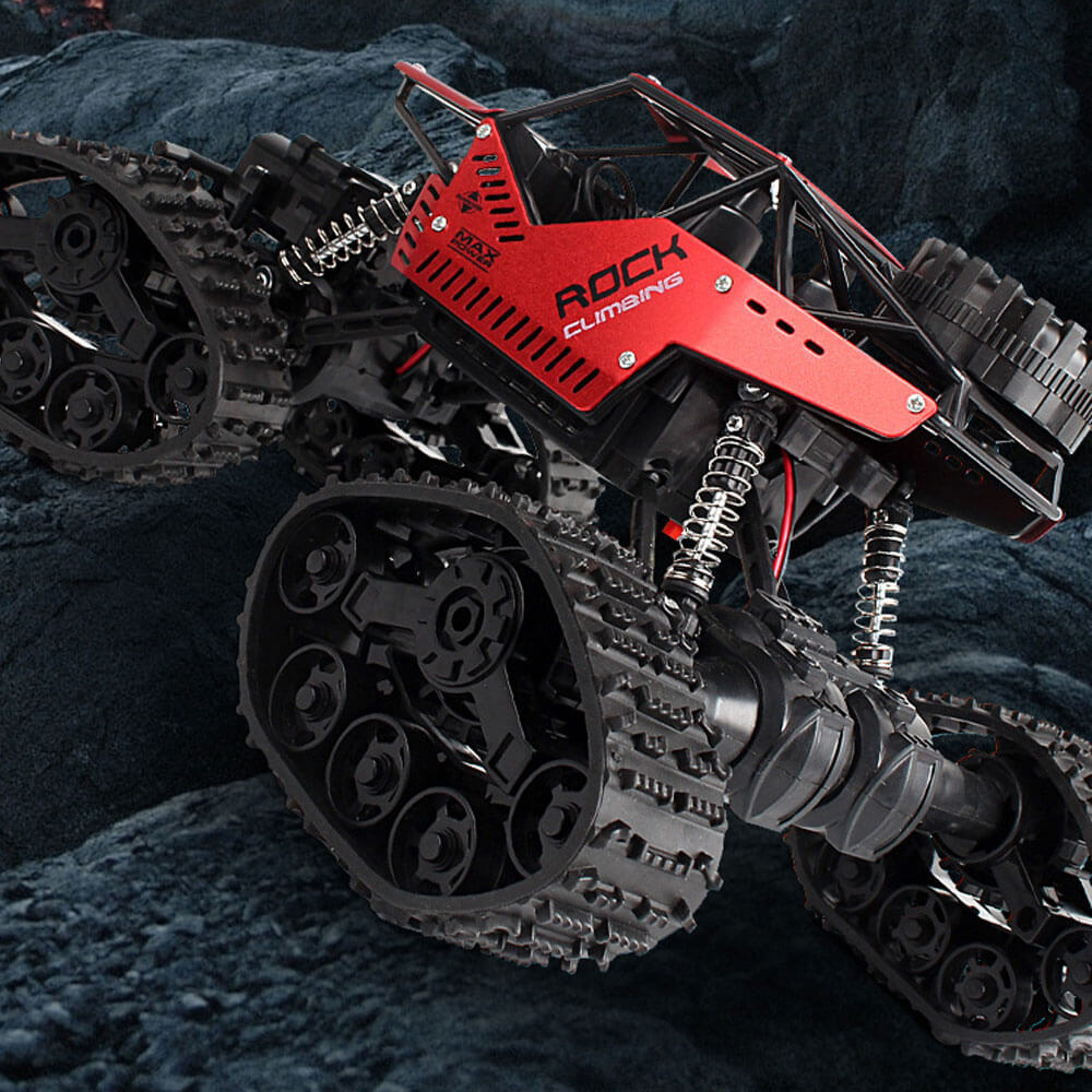 Kids 2 in 1 Off-Road Climbing Truck 4WD All Terrains RC Monster Trucks Crawler 2.4GHz Electric Toys