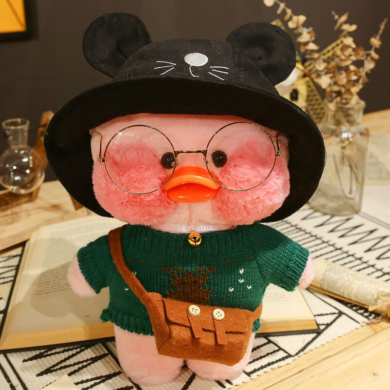 12" Lalafanfan Plush Toy Cartoon Cute Duck Stuff Hyaluronic Acid Doll for Kids Birthday Gift