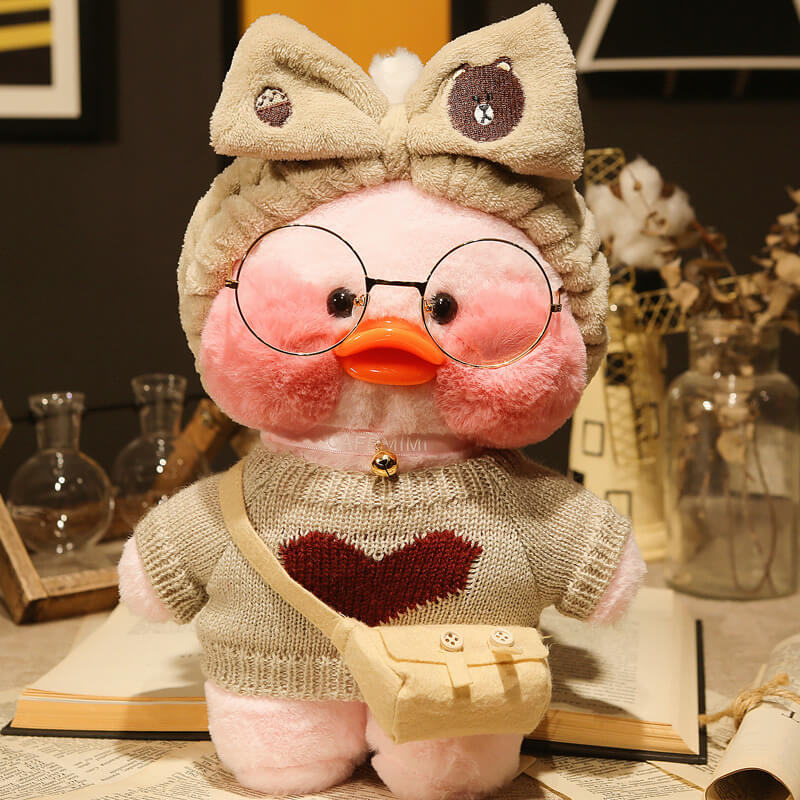 12" Plush Toy Cartoon Cute Duck Stuff Hyaluronic Acid Doll for Kids Birthday Gift