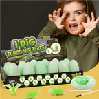 Glow in The Dark Dinosaur Eggs Excavation Kit 12-Pack Luminous Dinosaurs Surprise Dino Eggs