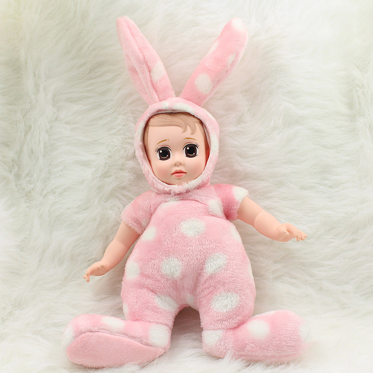 FD Simulated Doll Soft Silcone Sleep Baby Pacify to Sleep with Adorable Doll Children Doll Toy