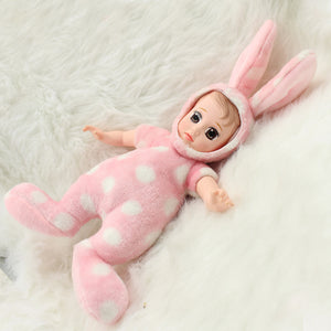 FD Simulated Doll Soft Silcone Sleep Baby Pacify to Sleep with Adorable Doll Children Doll Toy