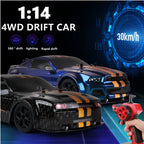 RC Drift Car High Speed 4WD Racing Stunt Vehicle Hellcat Fast GTR Remote Control Toy Cars