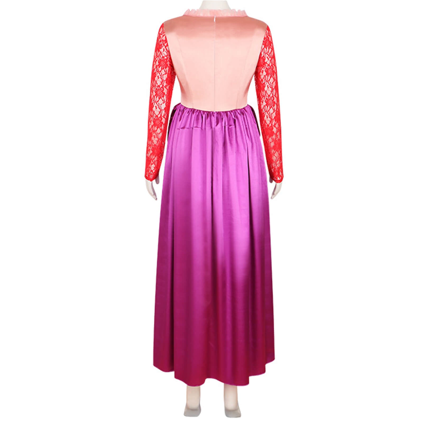 Adult Sarah Sanderson Costume Halloween Cosplay Costume Long Sleeve Elegant Satin Dress