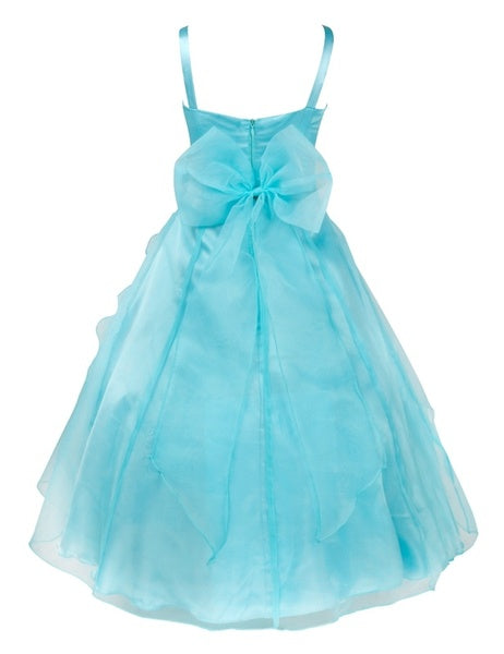 Formal Tulle Flower Girl Dresses for Toddler Little Big Girls