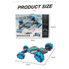 2.4G 4WD RC Watch Gesture Induction Off-Road Deformation 360° Rotation Car Twist Stunt Vehicle
