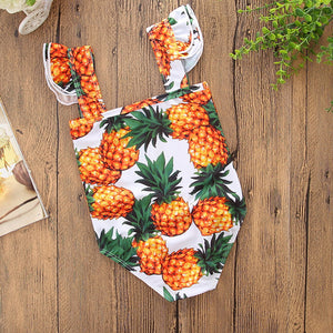 Hot One-piece Swimsuit  Pineapple Mother-Daughter Swimming