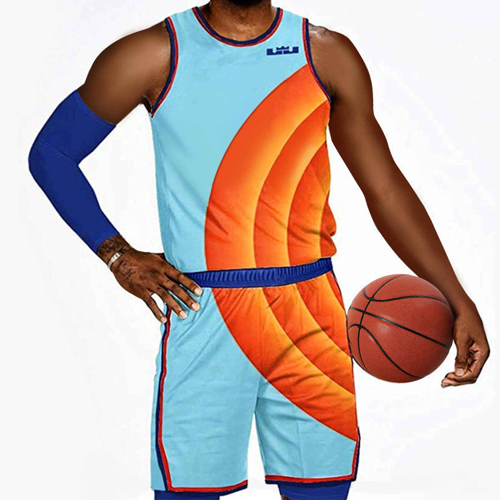 Men's Basketball Jersey #6 Summer Shorts Vest Fashion Sportswear