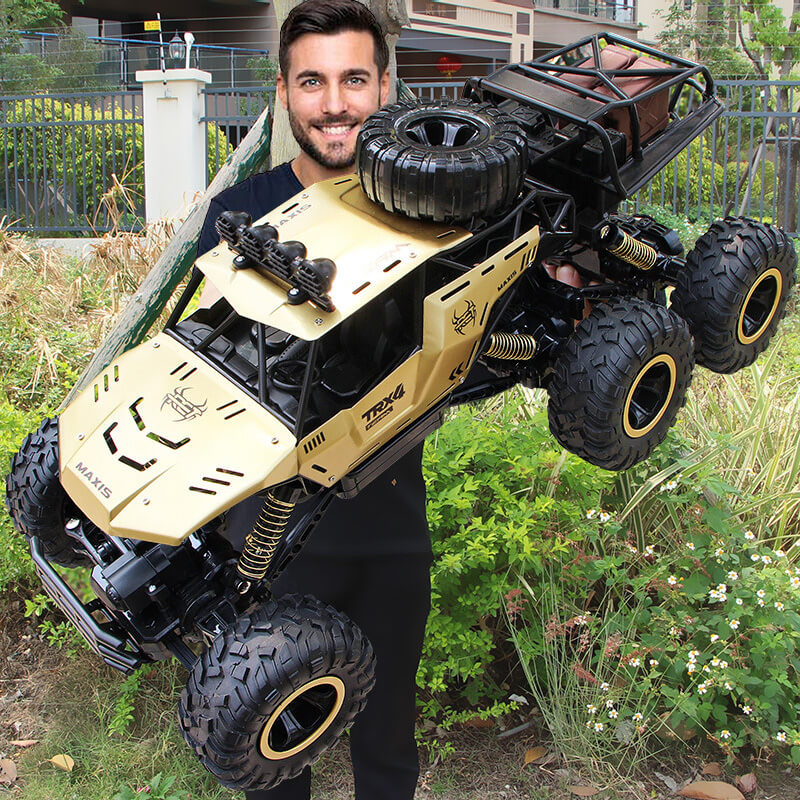 6 Wheels Remote Control Car RC Monster Truck Electric RC Car with Double Motors