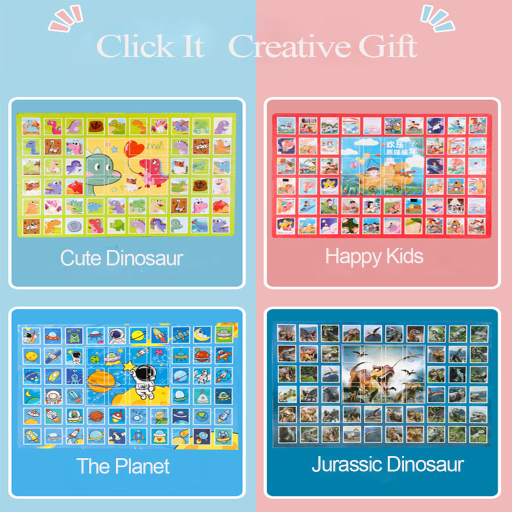 Kids Blind Box Get 60 Gifts with Poking 60 Holes Surprise Box Creative DIY Toys Children's Gift