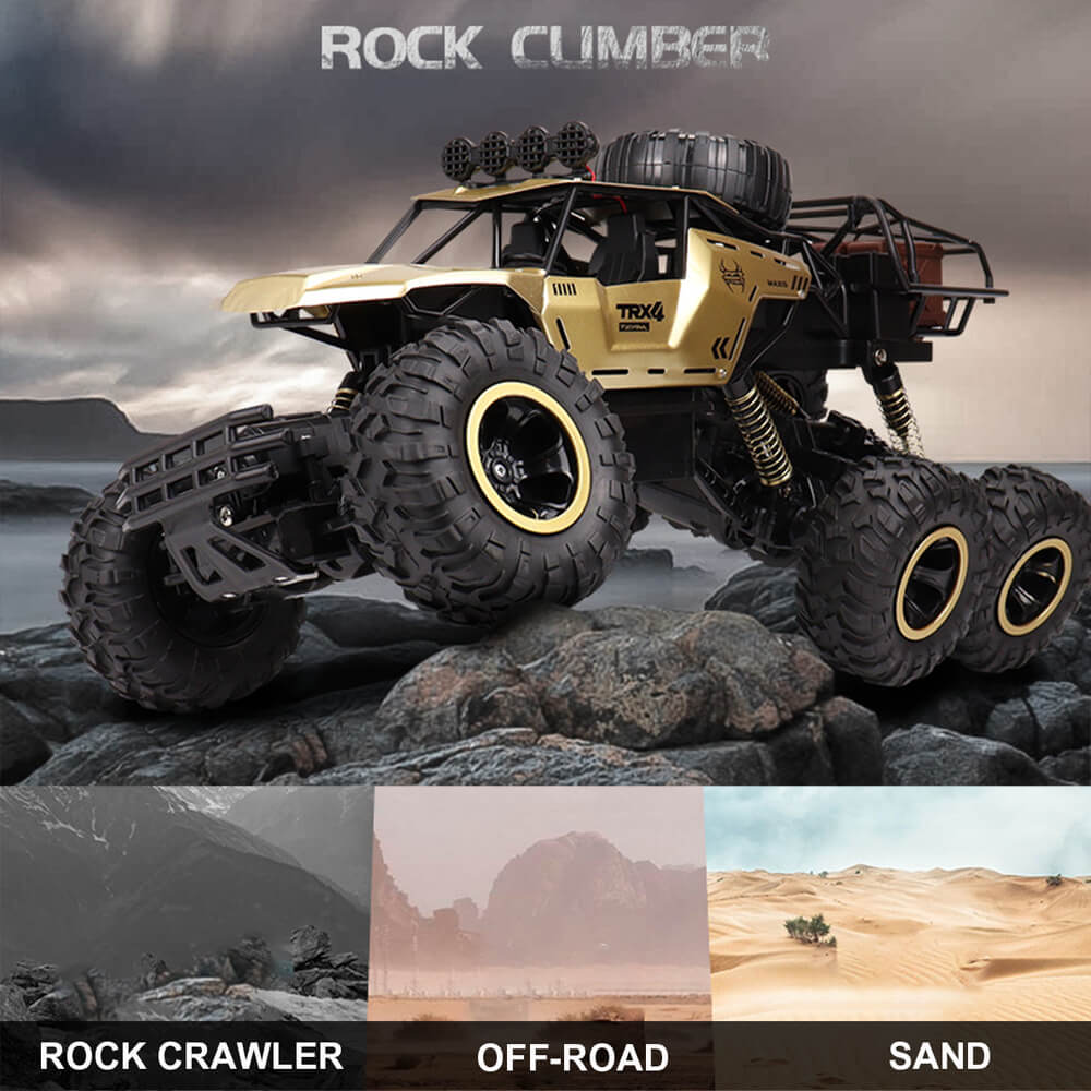1/12 6 Wheels Remote Control RC Car Electric RC Monster Truck with Double Motors