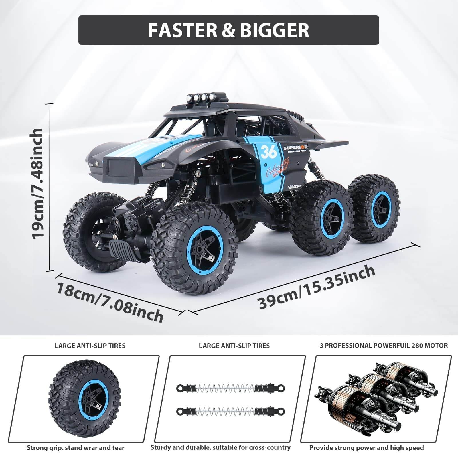 6x6 RC Car Shooting Water Bullets 2.4Ghz Remote Control Monster Truck Lanch Water Bombs