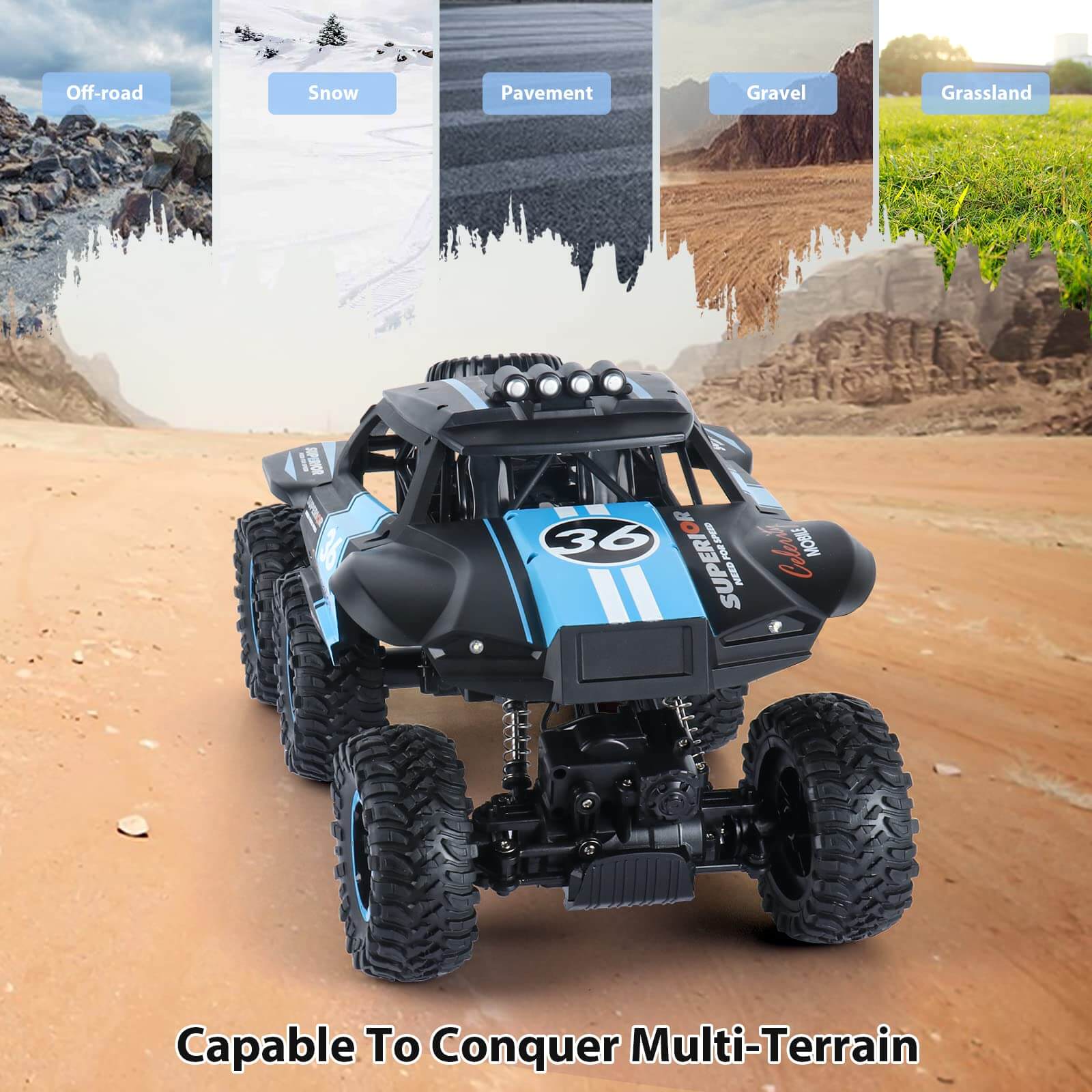 6x6 RC Car Shooting Water Bullets 2.4Ghz Remote Control Monster Truck Lanch Water Bombs