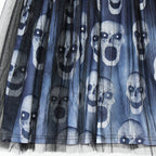 Girls Halloween Party Dress With Shawl Skull Printed Fancy Dress Up  Costume Kids Cosplay Princess Frocks