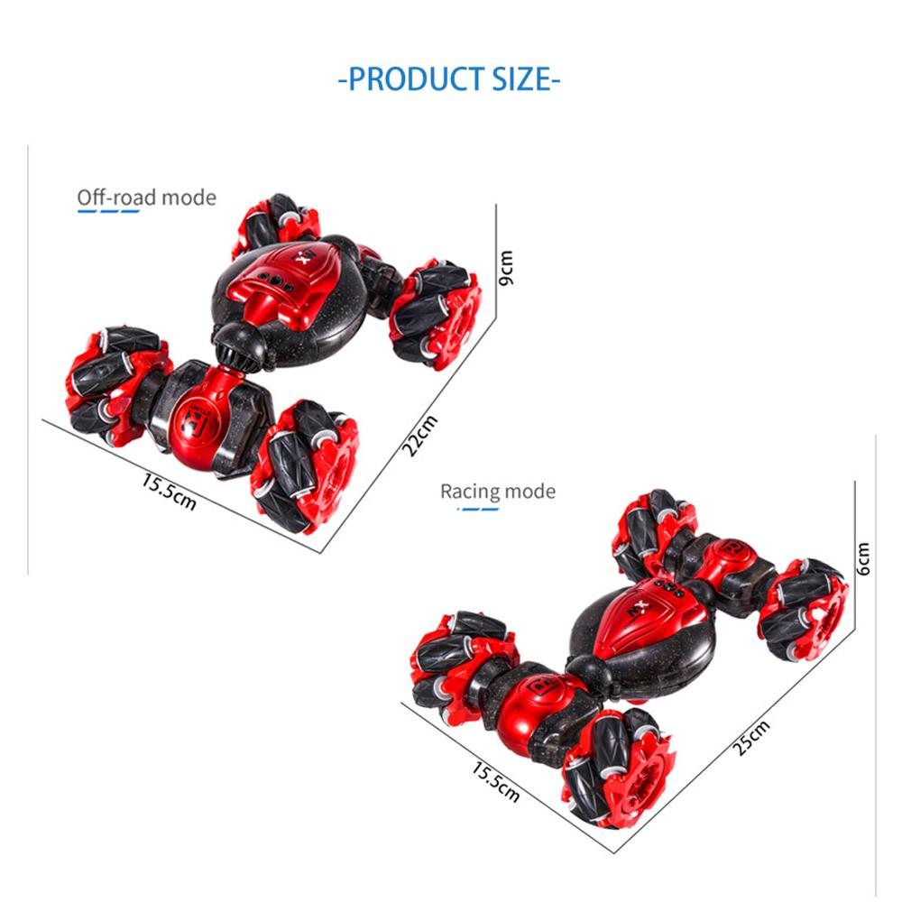 1:18 2.4G RC Watch Induction Gesture Off-Road Deformation Car 360° Flip Twist Stunt Car