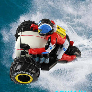 2.4Ghz RC Car Dirt Bike Amphibious Motorcycle Stunt Racing Vehicle Model For Children's Gift