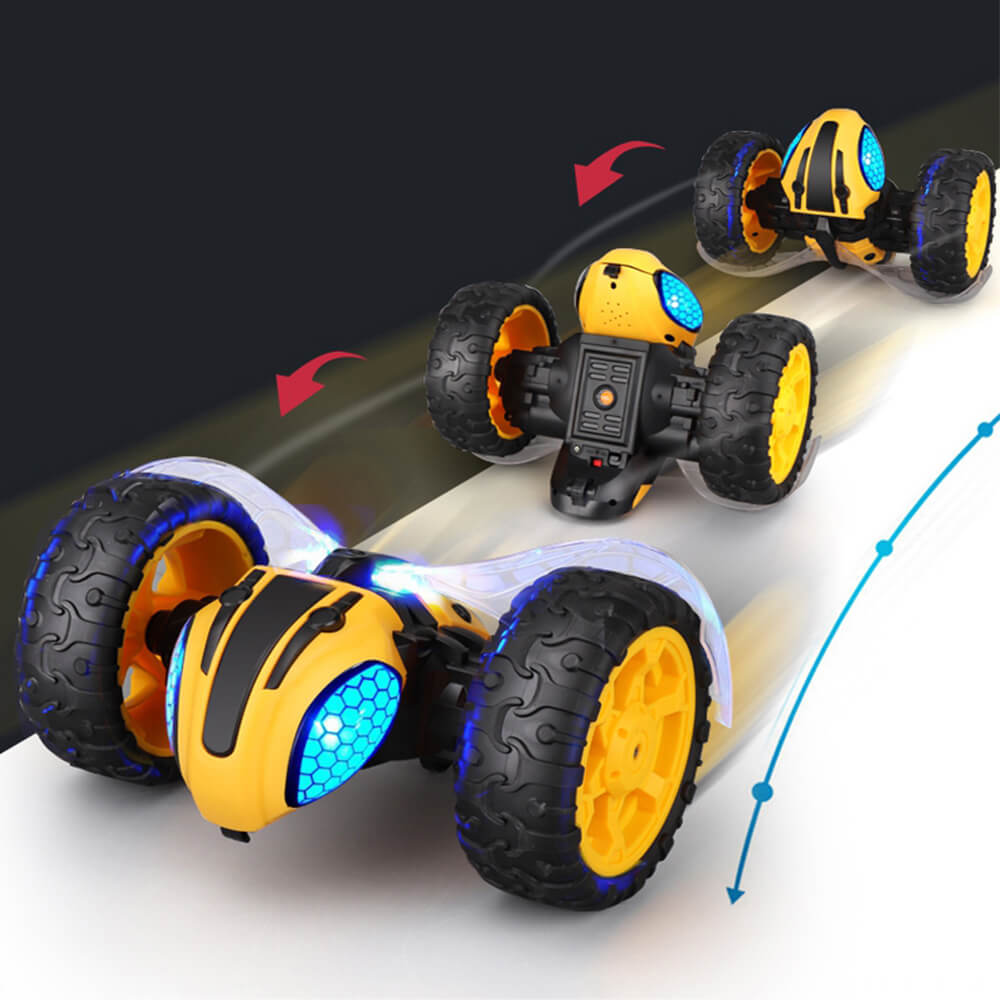 1:14 High Speed RC Car Lighting Remote Control Bumblebee Stunt Race Car
