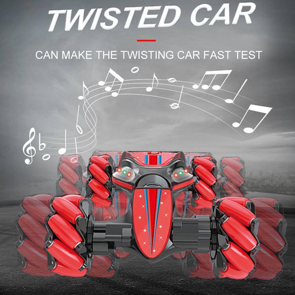 2.4G 4WD RC Watch Gesture Induction Off-Road Deformation 360° Rotation Car Twist Stunt Vehicle