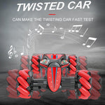 2.4G 4WD RC Watch Gesture Induction Off-Road Deformation 360° Rotation Car Twist Stunt Vehicle