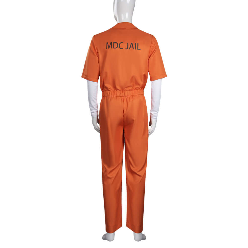 Adult Dr. Michael Morbius Jumpsuit Unisex Cosplay Costume Halloween Carnival Orange Outfit