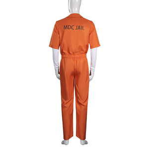 Adult Dr. Michael Jumpsuit Unisex Cosplay Costume Halloween Carnival Orange Outfit