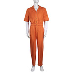 Adult Dr. Michael Morbius Jumpsuit Unisex Cosplay Costume Halloween Carnival Orange Outfit